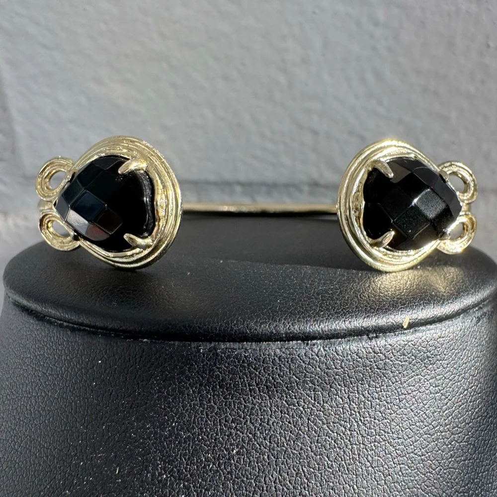 Kendra Scott Andy Gold & Black Cuff Bracelet